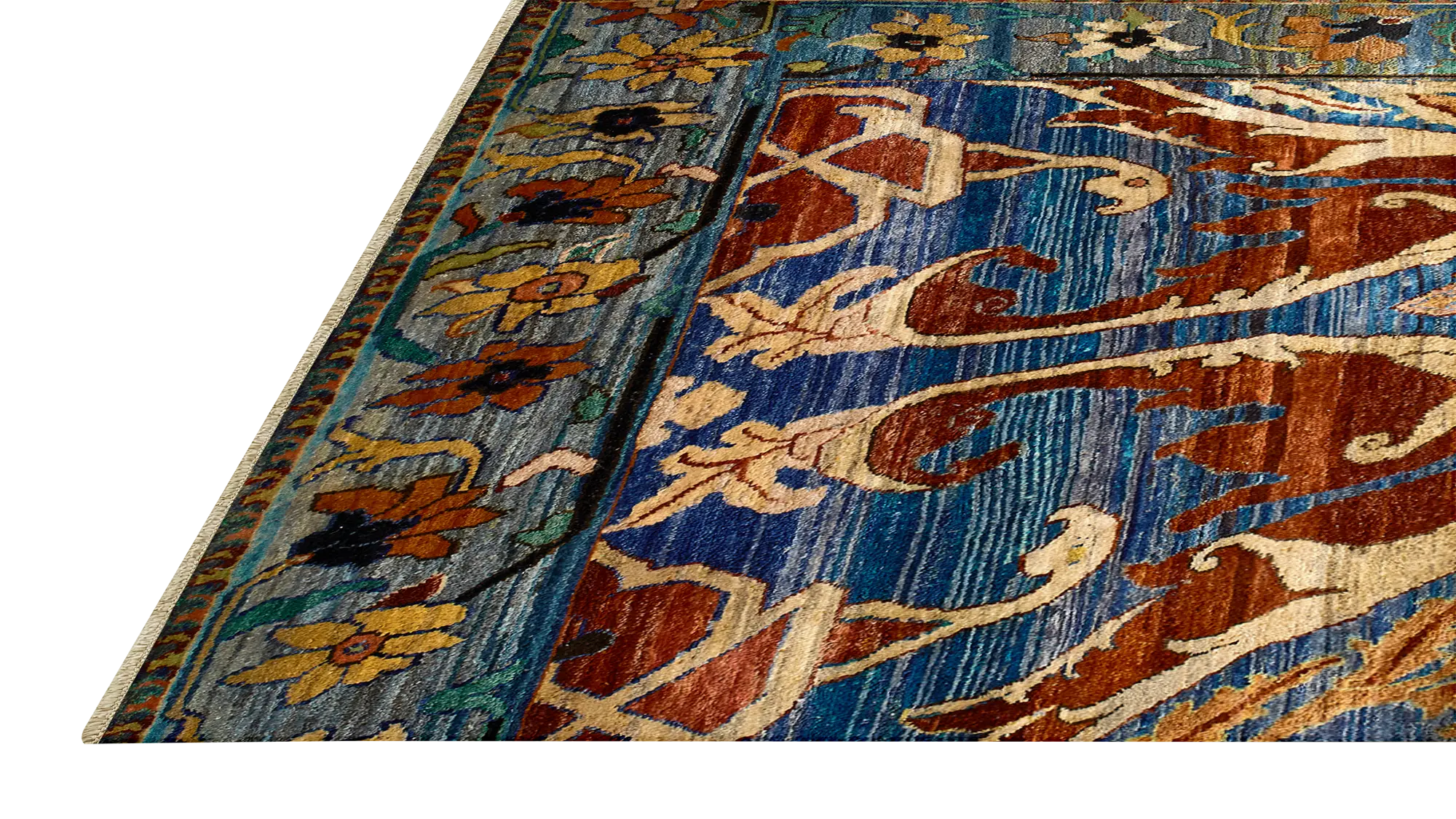 фото ковра HERITAGE AC-228-INDIGO-RED от магазина HandsGallery