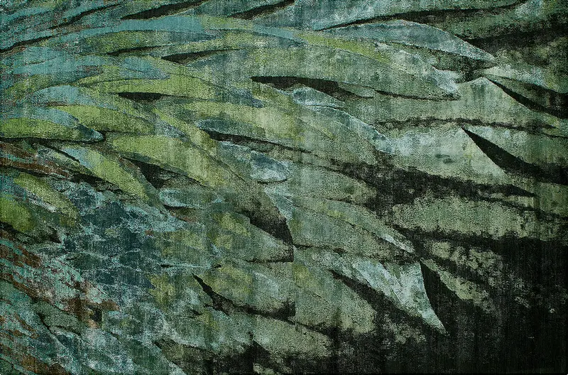 HandsGallery Ковры, созданные вручную ABSTRACTIO Feather/Green H