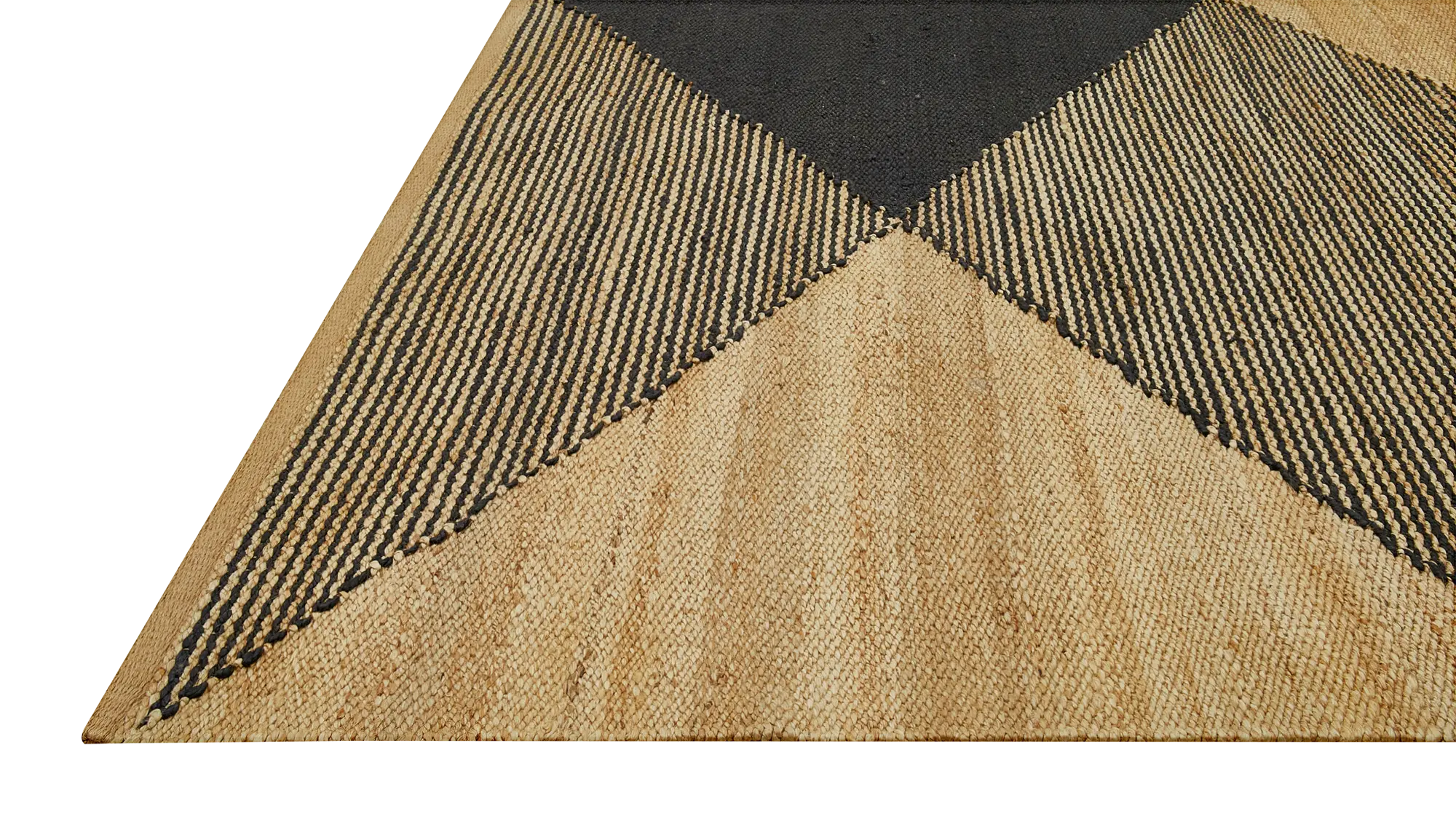 фото ковра DHURRIE Natural/Ebony от магазина HandsGallery