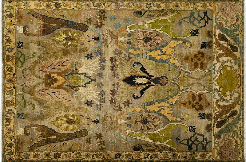 HandsGallery Ковры, созданные вручную HERITAGE AC-228-CARAMEL-GREEN
