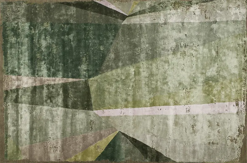 HandsGallery Ковры, созданные вручную ABSTRACTIO Pine Needle/Medium Sea Green