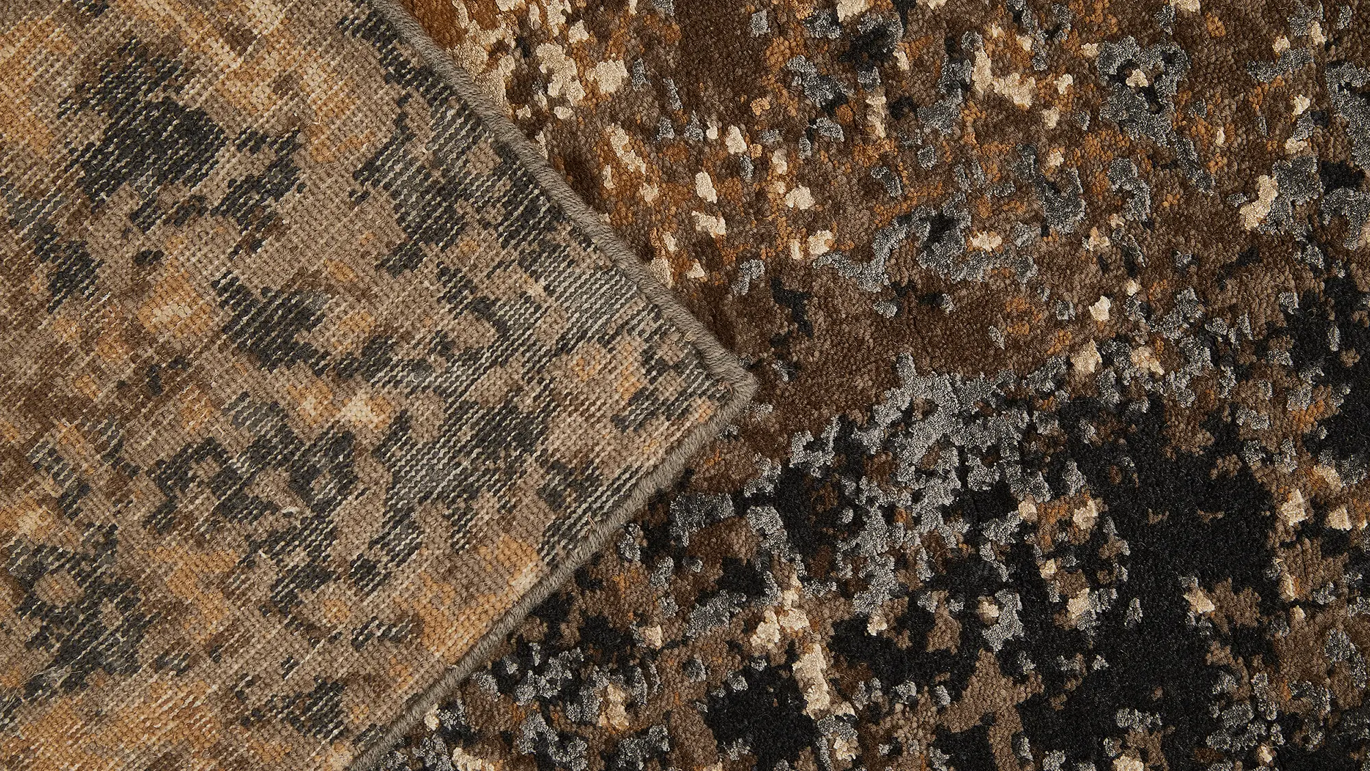 фото ковра ABSTRACTIO KTR-614 Caramel-Grey от магазина HandsGallery