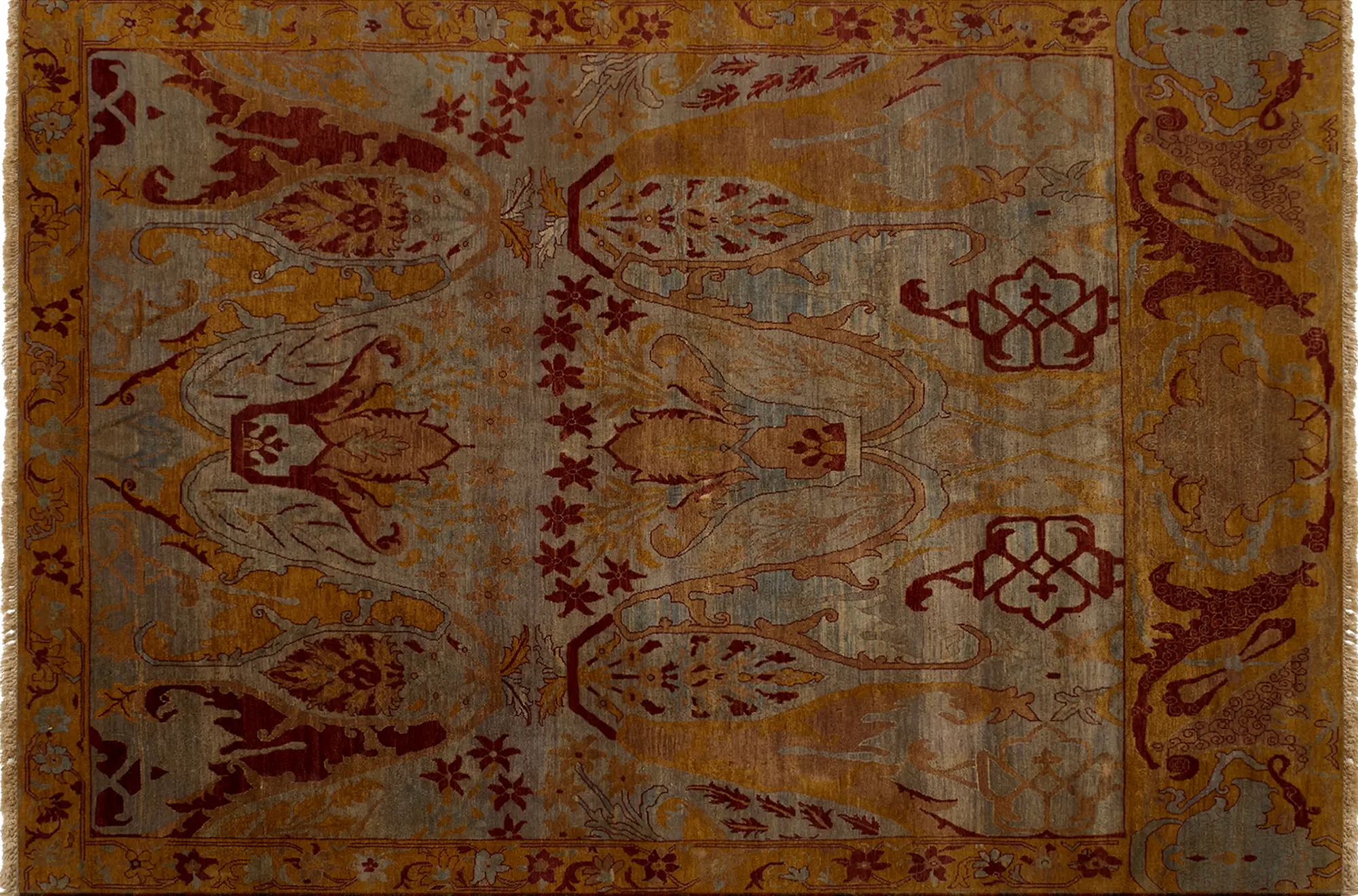 фото ковра HERITAGE AC-228-SLATE-CARMINE от магазина HandsGallery