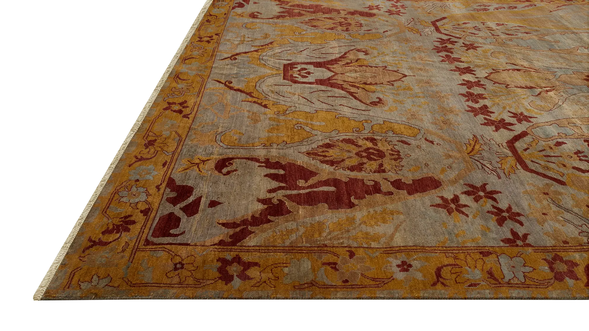 фото ковра HERITAGE AC-228-SLATE-CARMINE от магазина HandsGallery