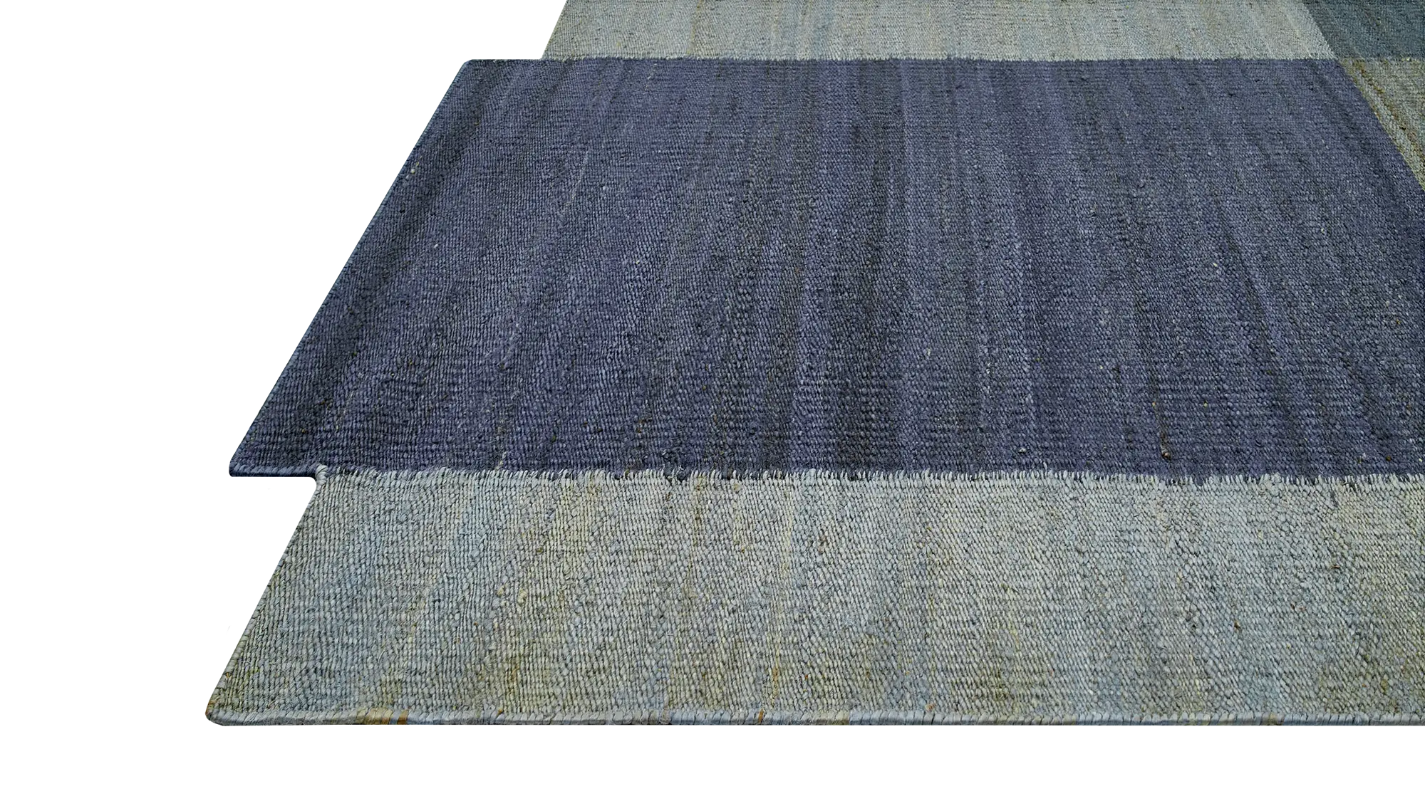 фото ковра DHURRIE Dark Denim/Indigo Blue от магазина HandsGallery