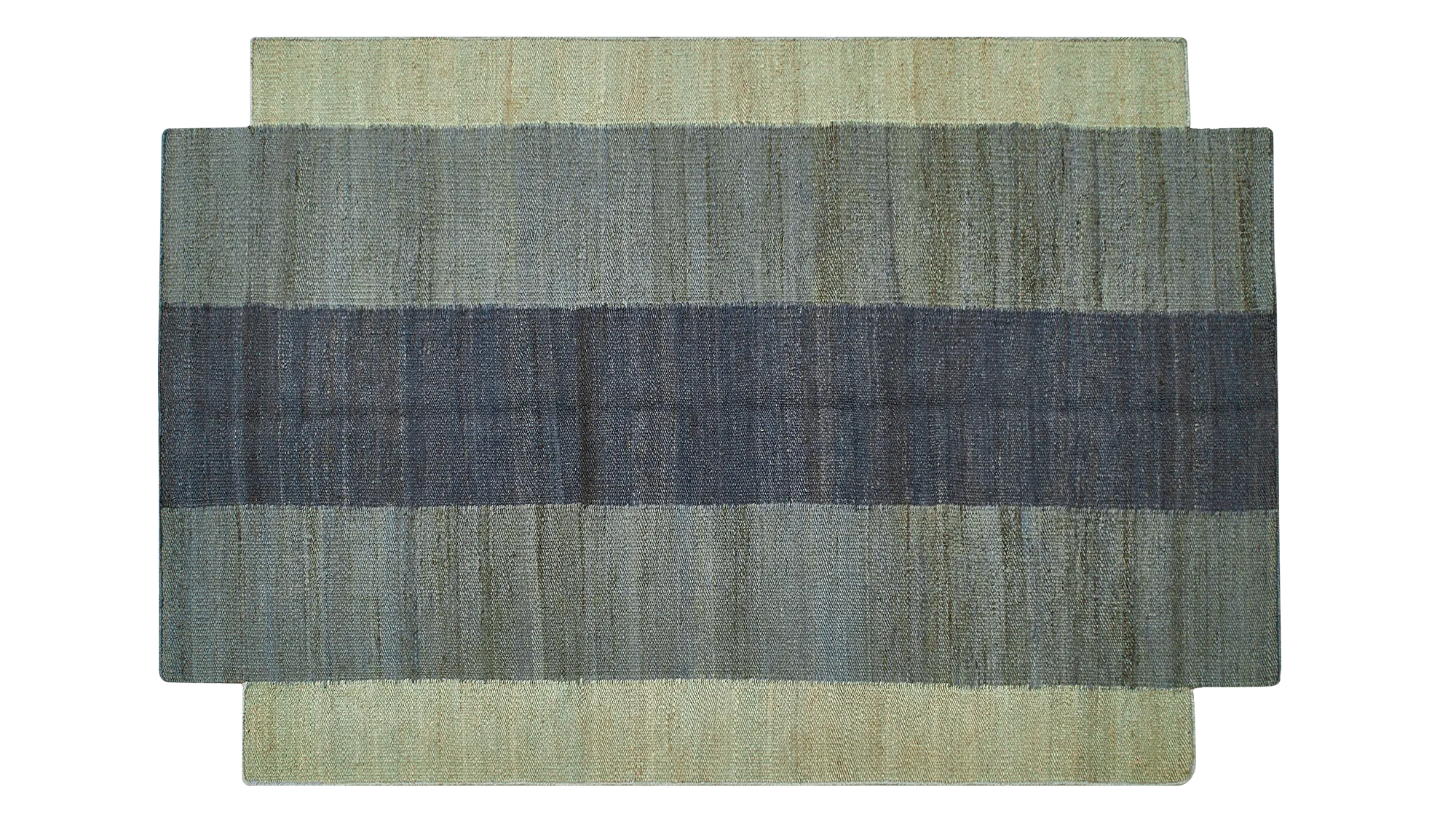 фото ковра DHURRIE Alaskan blue/Medieval Blue от магазина HandsGallery