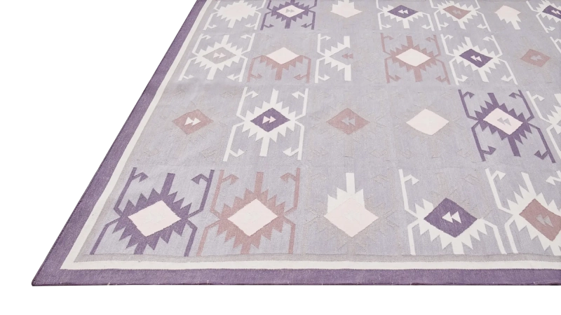HandsGallery Ковры, созданные вручную DHURRIE Stone Gray/Soft Beige