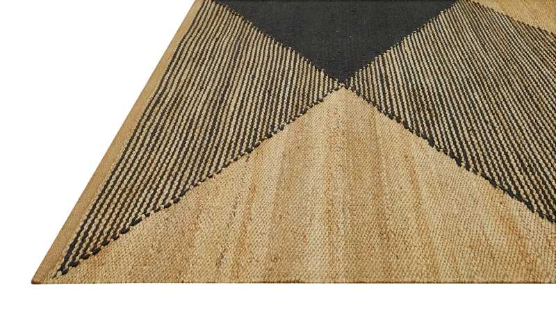 HandsGallery Ковры, созданные вручную DHURRIE Natural/Ebony