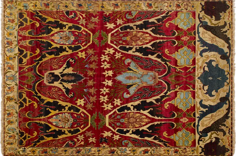 HandsGallery Ковры, созданные вручную HERITAGE AC-228-RED-CREAM
