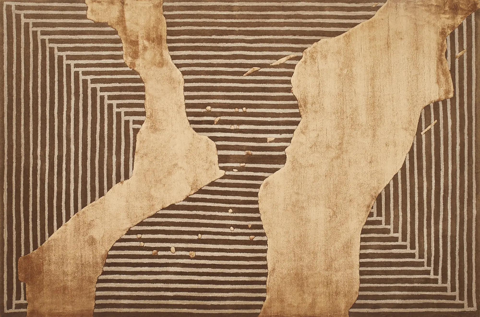 фото ковра ABSTRACTIO Cocoa Brown/Bran от магазина HandsGallery
